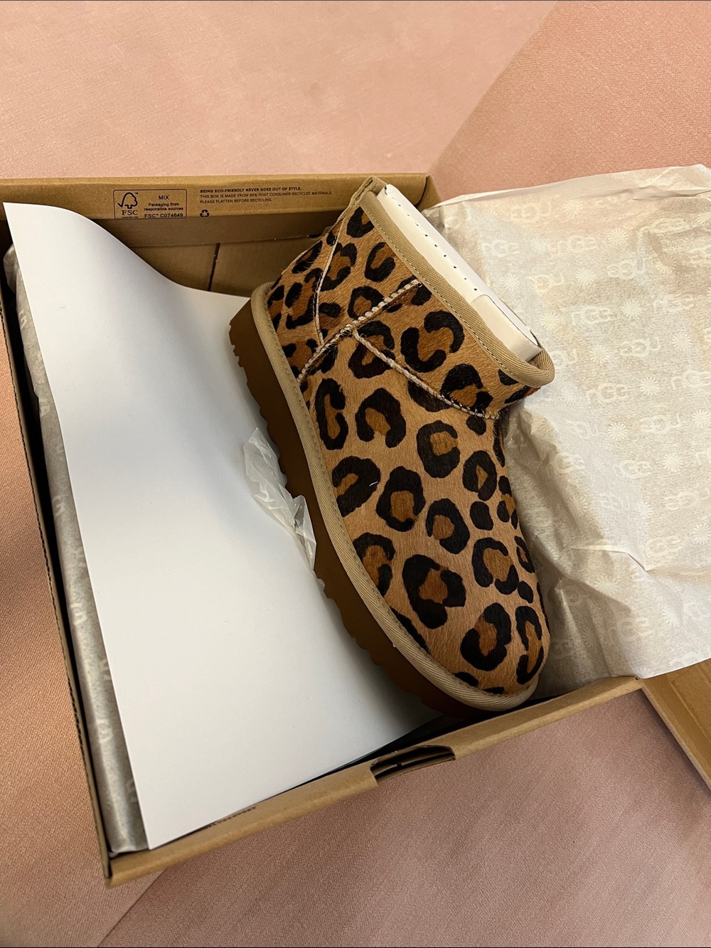 Ugg Ultra Mini Leopard Print Boots
